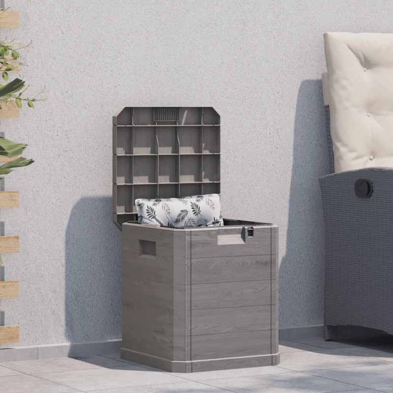 Boîte de rangement de jardin 90 L Marron Boîte de rangement de jardin 90 L Marron