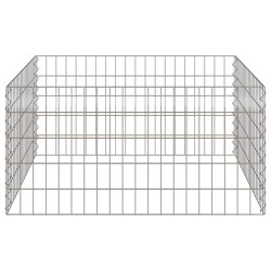 composteur de jardin 100x100x50 cm en acier galvanisé 