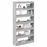 Bibliothèque/Classeur Noir Chêne 100x30x198 cm en bois d'ingénierie 
