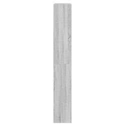 Bibliothèque/Classeur Noir Chêne 100x30x198 cm en bois d'ingénierie 