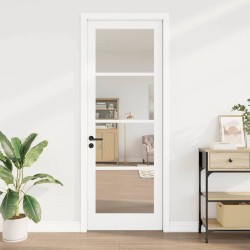 Porte intérieure avec verre 'ORKDAL'Blanche 83x232x4 cm 