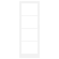 Porte intérieure avec verre 'ORKDAL'Blanche 83x232x4 cm 