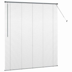 Store de Fenêtre Gris foncé 80 x 130 cm Aluminium 