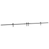 Kit de quincaillerie de porte coulissante 427 cm acier noir 