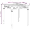 Table à dîner de jardin 80x80x80 cm Bois de teck solide 
