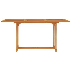 Table de jardin 150x90x75 cm Bois de teck massif 