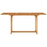 Table de jardin 150x90x75 cm Bois de teck massif 