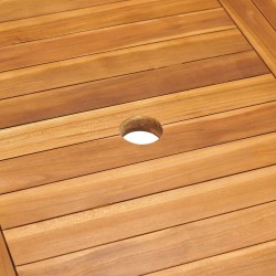 Table de jardin 150x90x75 cm Bois de teck massif 