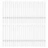 Poteaux de clôture verts 44 pcs Argent Acier galvanisé 
