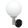 Applique murale extérieure avec capteur argent acier inoxydable IP44 