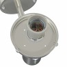 Applique murale extérieure avec capteur argent acier inoxydable IP44 