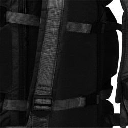 Sac de sport en style militaire 3-en-1 45 L Noir 