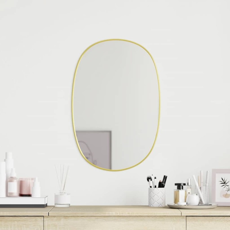 Miroir mural Doré 50x35 cm 