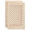 Portes d'armoires en treillis 2 pcs 39,5x61,5 cm pin massif 