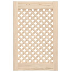 Portes d'armoires en treillis 2 pcs 39,5x61,5 cm pin massif 