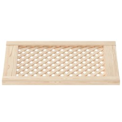 Portes d'armoires en treillis 2 pcs 39,5x61,5 cm pin massif 