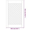 Portes d'armoires en treillis 2 pcs 39,5x61,5 cm pin massif 