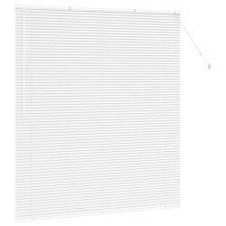 Store de Fenêtre avec des rideaux Autre Blanc 80 x 130 cm Aluminium 