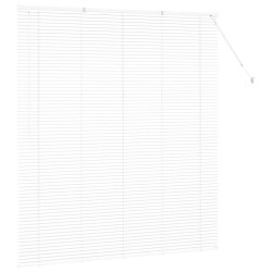 Store de Fenêtre avec des rideaux Autre Blanc 80 x 130 cm Aluminium 