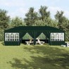 Tente de fête 12 parois vertes 8x4 m PE 