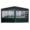 Tente de fête 12 parois vertes 8x4 m PE 