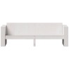 Canapé de jardin 3 places blanc 189x60x62 cm bois de pin massif 