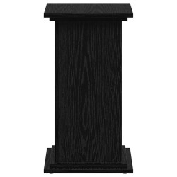 Support de Plantes Chêne Noir 33 x 33 x 60 cm en Bois d'ingénierie 