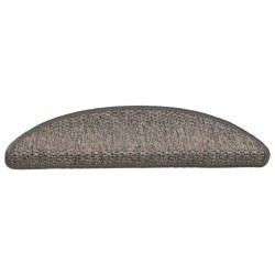 Tapis d'escalier autocollants 30 pcs 56x17x3 cm marron beige 