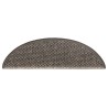 Tapis d'escalier autocollants 30 pcs 56x17x3 cm marron beige 