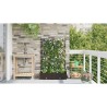 Jardinier avec Treillis 2 pcs Marron 80x40x125,5 cm 