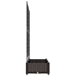 Jardinier avec Treillis 2 pcs Marron 80x40x125,5 cm 