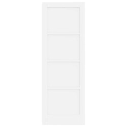 Porte intérieure "ORKDAL" blanche 73,5x211x4 cm en pin massif 
