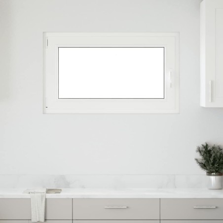Fenêtre de sous-sol« RISOR » 100 x 70 cm oscillo-battante DIN gauche blanche 