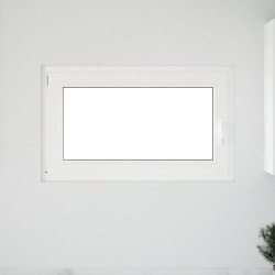 Fenêtre de sous-sol« RISOR » 100 x 70 cm oscillo-battante DIN gauche blanche 