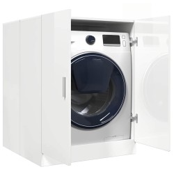 Meuble pour machine à laver Blanc brillant 71x71,5x91,5 cm 