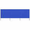 Paravent 3 panneaux Tissu 400 x 120 cm Bleu azuré 