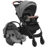 Poussette pour bébé 3-en-1 Gris clair Acier 