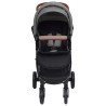 Poussette pour bébé 3-en-1 Gris clair Acier 