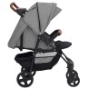 Poussette pour bébé 3-en-1 Gris clair Acier 