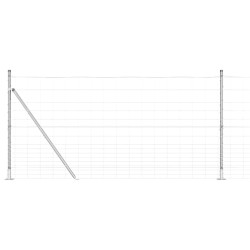 Clôture de champ en acier galvanisé, 1,2 x 25 m 