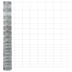Clôture de champ en acier galvanisé, 1,2 x 25 m 