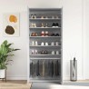 Meuble à Chaussures Gris Sonoma 80x39x180 cm Bois d'ingénierie 
