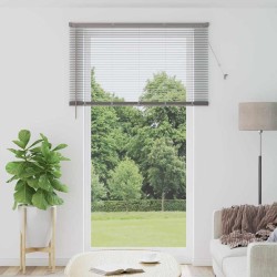 Store de Fenêtre avec des rideaux Autre Argenté 80 x 130 cm Aluminium 