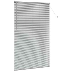 Store de Fenêtre avec des rideaux Autre Argenté 80 x 130 cm Aluminium 