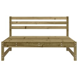 Canapés centraux de jardin 2 pcs 120x80 cm bois de pin imprégné 