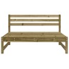 Canapés centraux de jardin 2 pcs 120x80 cm bois de pin imprégné 