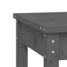 Banc de jardin gris 50x44x45 cm bois massif de pin 