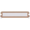 Barrière de sécurité de lit d'enfant Taupe 180x42 cm Polyester 