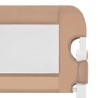 Barrière de sécurité de lit d'enfant Taupe 180x42 cm Polyester 