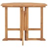 Table à dîner pliable de jardin Ø90x75 cm Bois de teck solide 